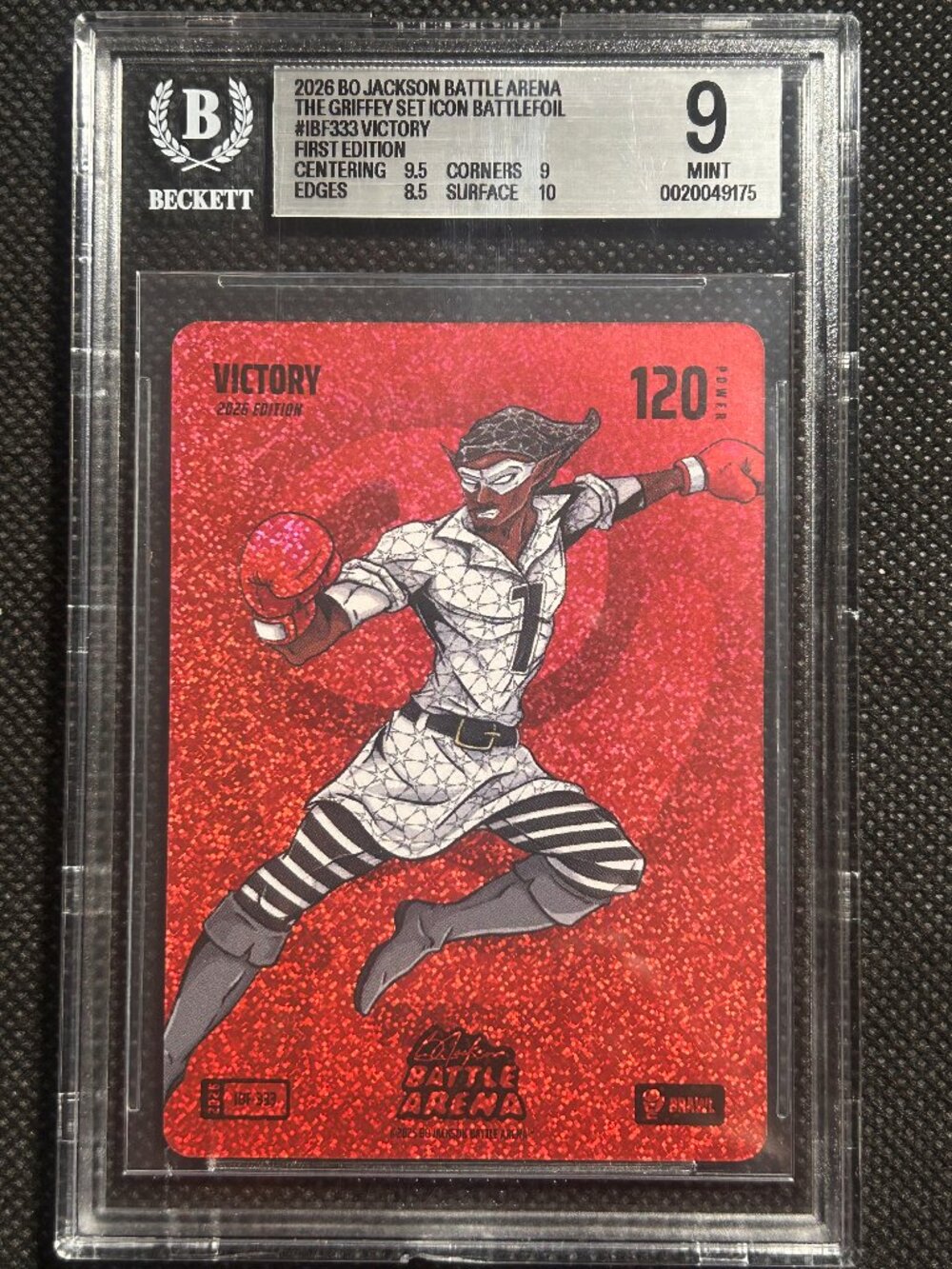 Bo Jackson Battle Arena BATTLEFOIL ICONBRAWL Victory 123 Victor Wembanyama BGS 9